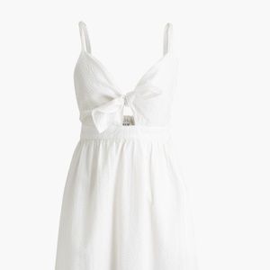 White Seersucker Maxi Sundress